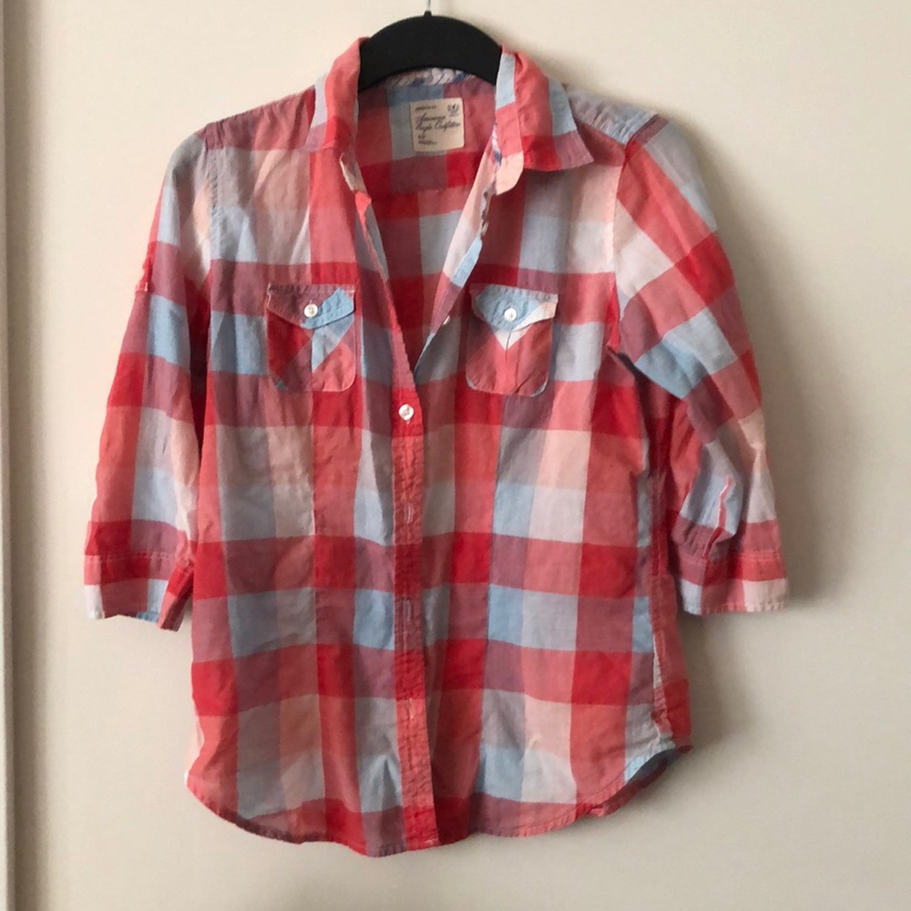 Mid sleeve button down